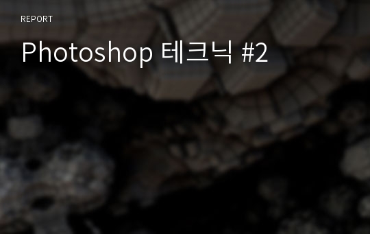 Photoshop 테크닉 #2