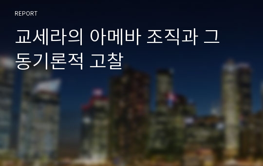 교세라의 아메바 조직과 그 동기론적 고찰