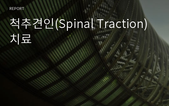 척추견인(Spinal Traction)치료
