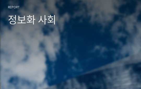 정보화 사회