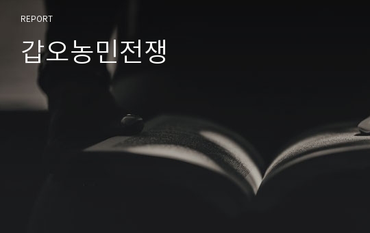 갑오농민전쟁