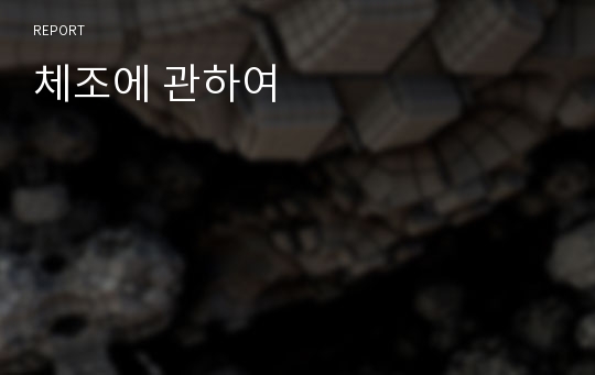 체조에 관하여