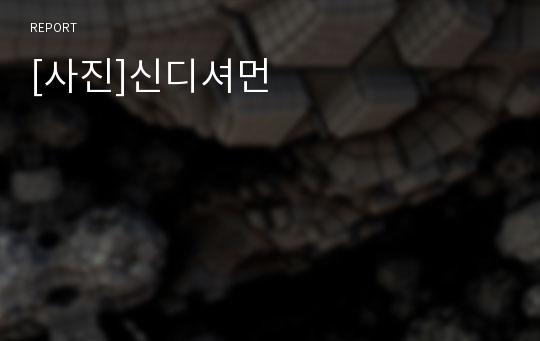 [사진]신디셔먼