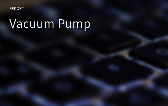 Vacuum Pump