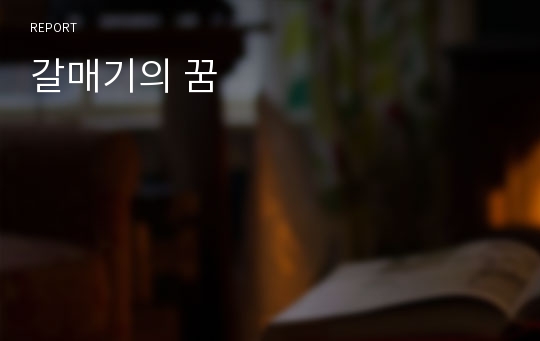 갈매기의 꿈