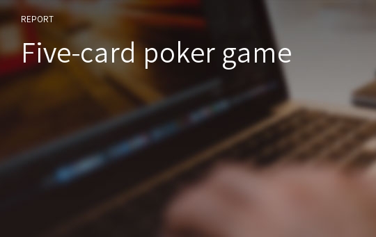 Five-card poker game