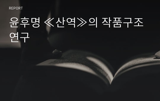 윤후명 ≪산역≫의 작품구조연구