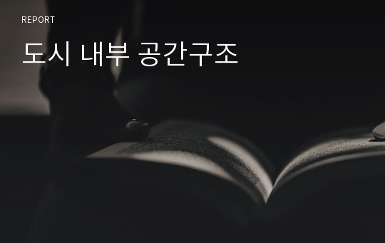 도시 내부 공간구조