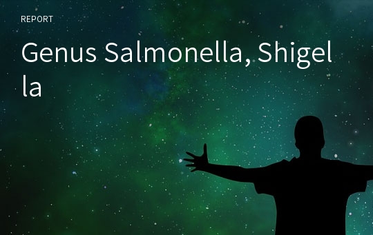 Genus Salmonella, Shigella