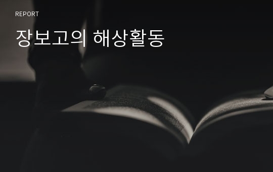 장보고의 해상활동