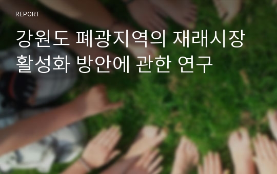 강원도 폐광지역의 재래시장 활성화 방안에 관한 연구