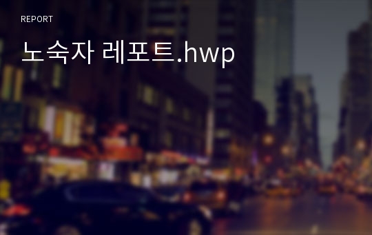 노숙자 레포트.hwp