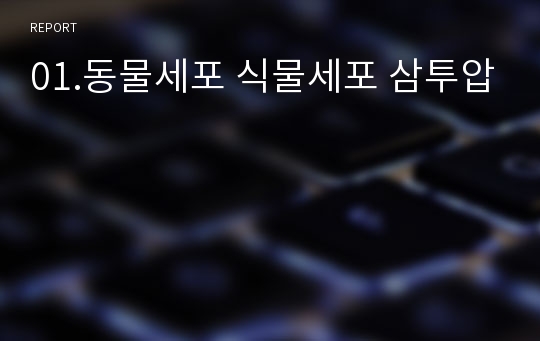 01.동물세포 식물세포 삼투압