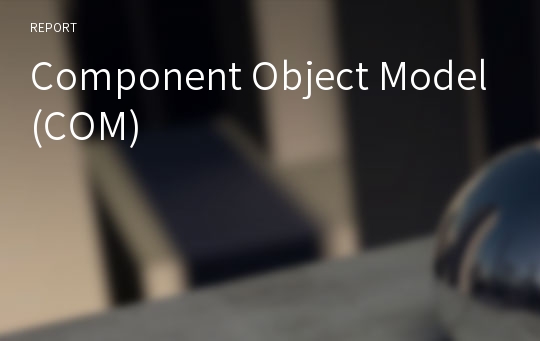 Component Object Model(COM)