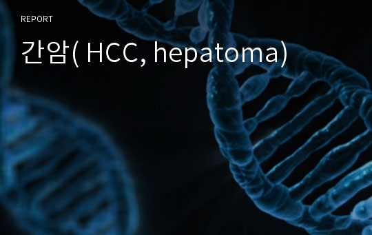 간암( HCC, hepatoma)