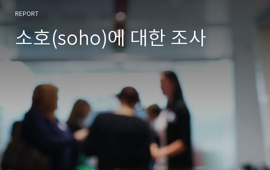 소호(soho)에 대한 조사