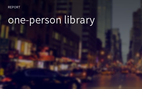 one-person library