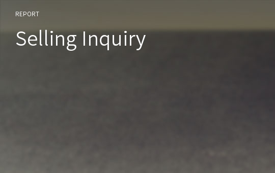 Selling Inquiry
