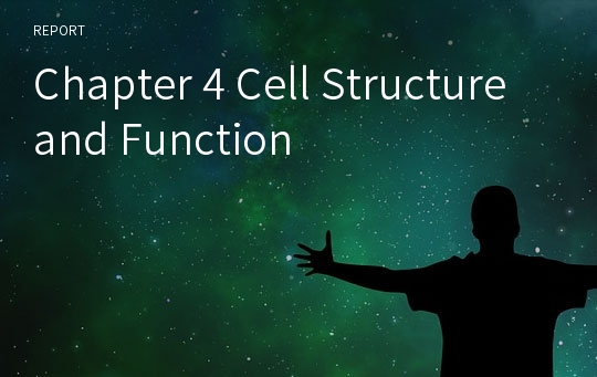 Chapter 4 Cell Structure and Function