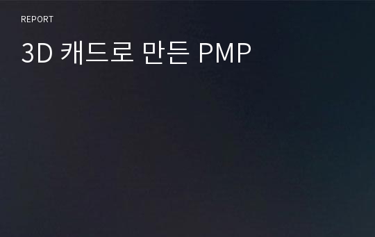 3D 캐드로 만든 PMP