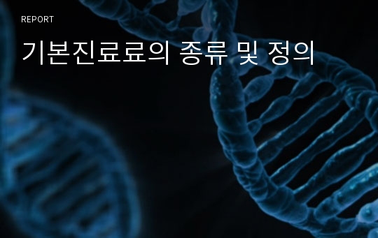 기본진료료의 종류 및 정의