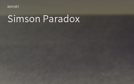 Simson Paradox
