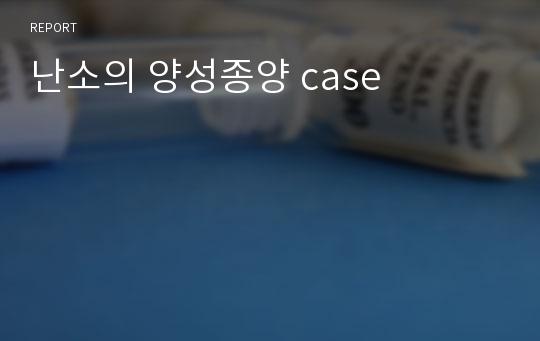 난소의 양성종양 case