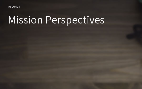 Mission Perspectives