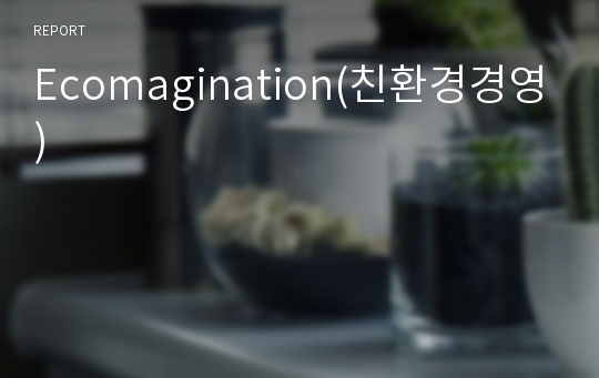 Ecomagination(친환경경영)