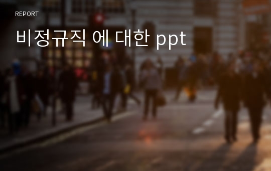 비정규직 에 대한 ppt