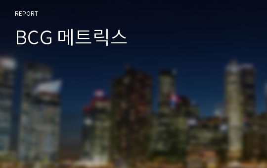 BCG 메트릭스