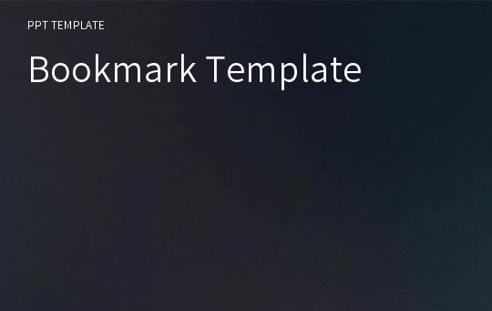 Bookmark Template