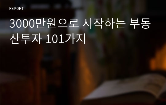 3000만원으로 시작하는 부동산투자 101가지