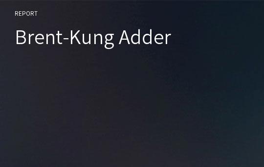 Brent-Kung Adder