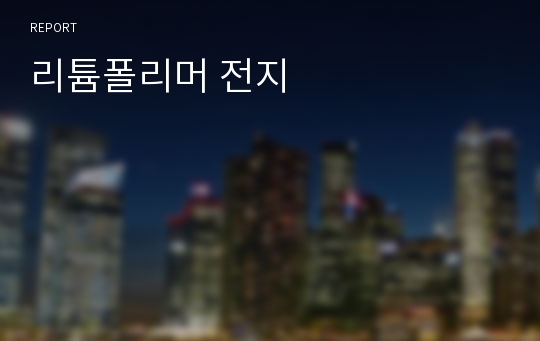 리튬폴리머 전지