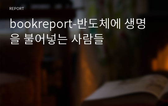 bookreport-반도체에 생명을 불어넣는 사람들