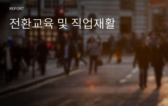 전환교육 및 직업재활