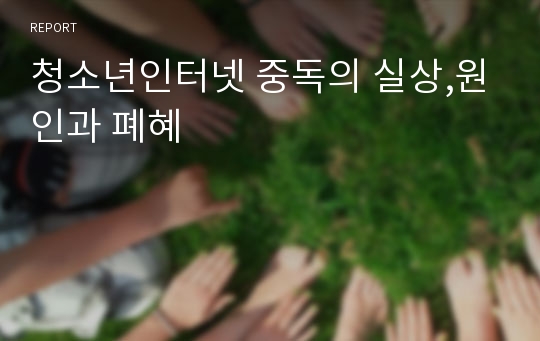 청소년인터넷 중독의 실상,원인과 폐혜