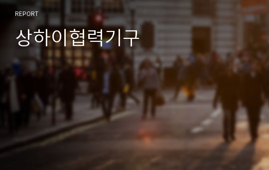 상하이협력기구