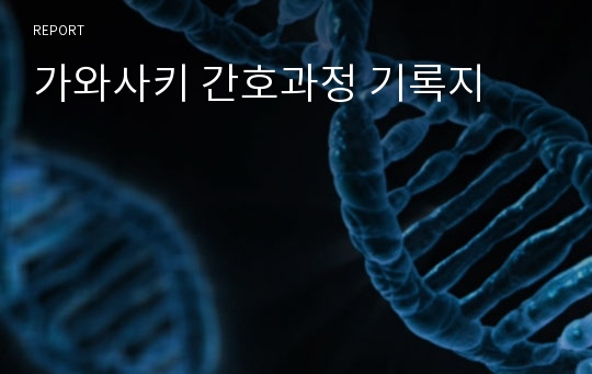 가와사키 간호과정 기록지