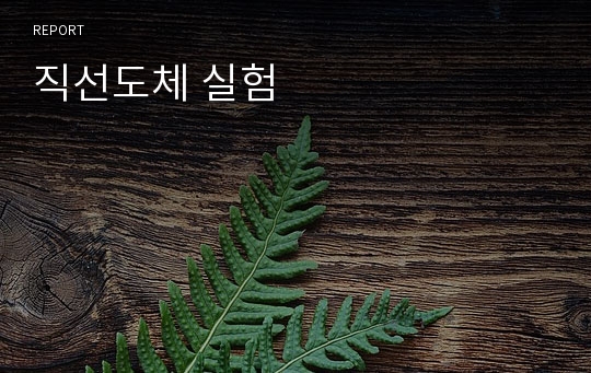 직선도체 실험