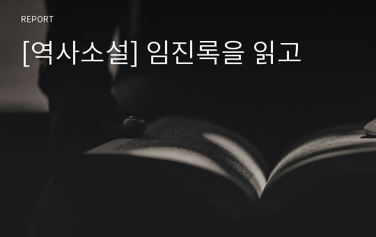 [역사소설] 임진록을 읽고