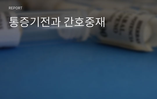 통증기전과 간호중재