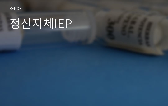 정신지체IEP