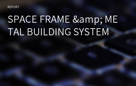 SPACE FRAME &amp; METAL BUILDING SYSTEM