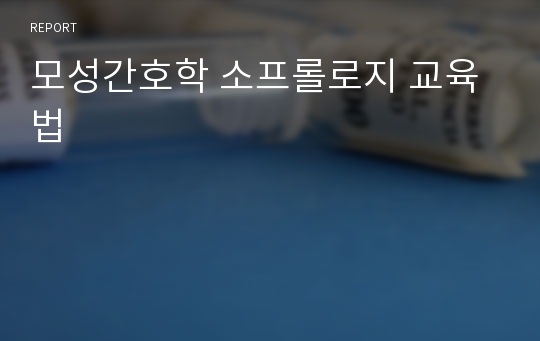 모성간호학 소프롤로지 교육법