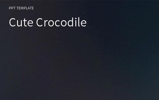 Cute Crocodile