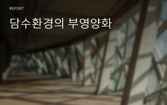 담수환경의 부영양화