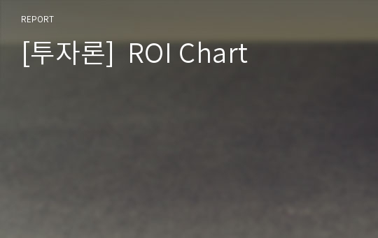 [투자론]  ROI Chart