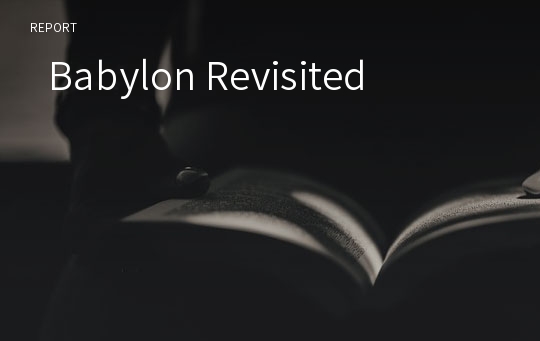   Babylon Revisited